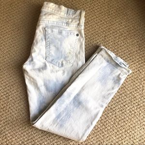7 for all mankind tie dye bleach washed sz 26.